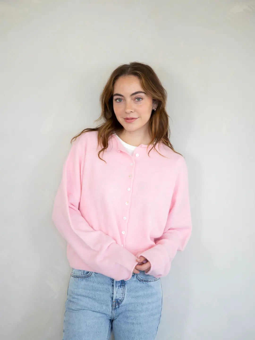 Sophia Cardigan / Baby Pink