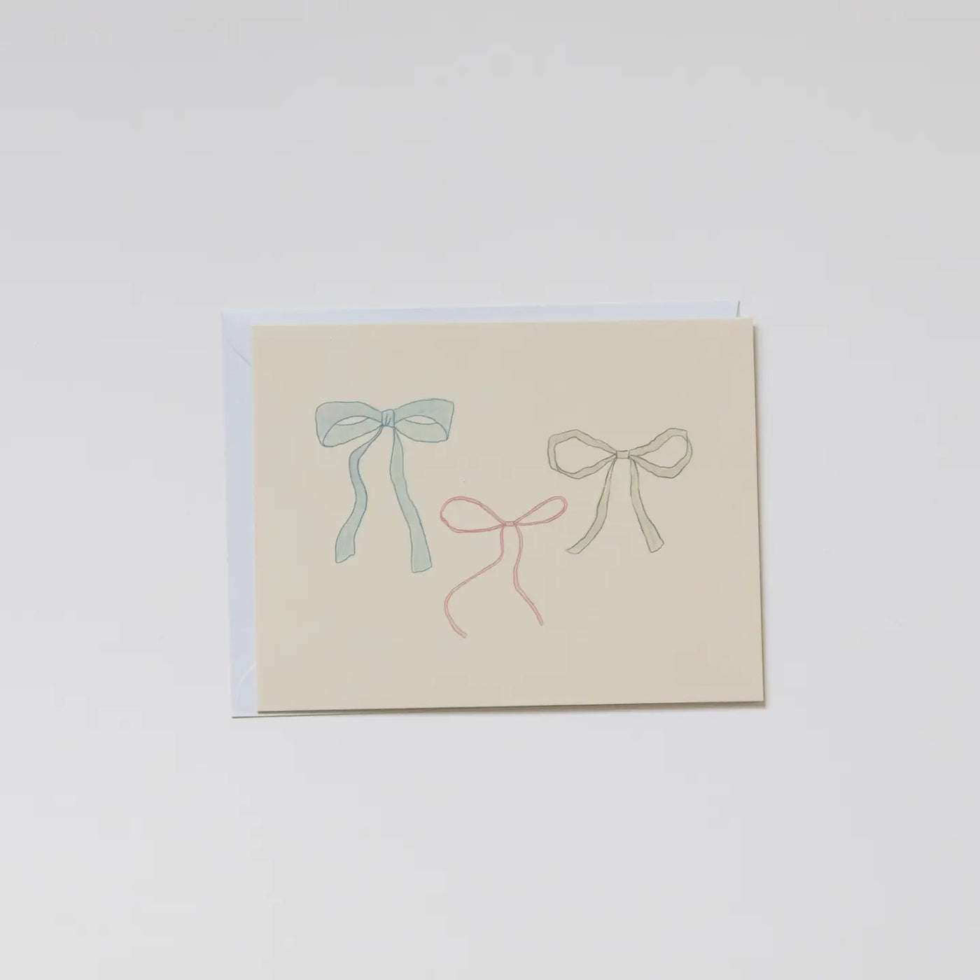 Ribbon Bow Greeting Card