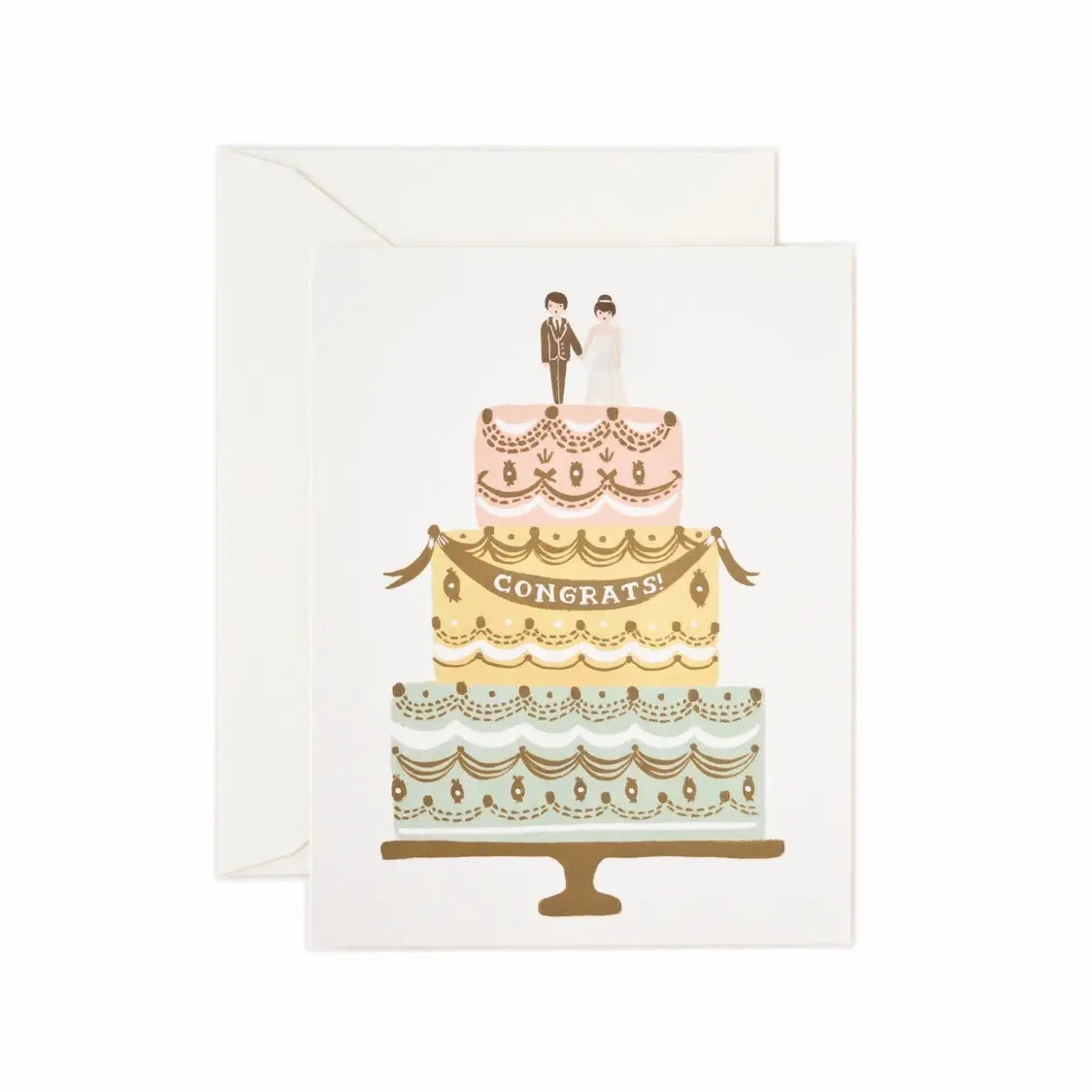 Congrats Wedding Cake Card