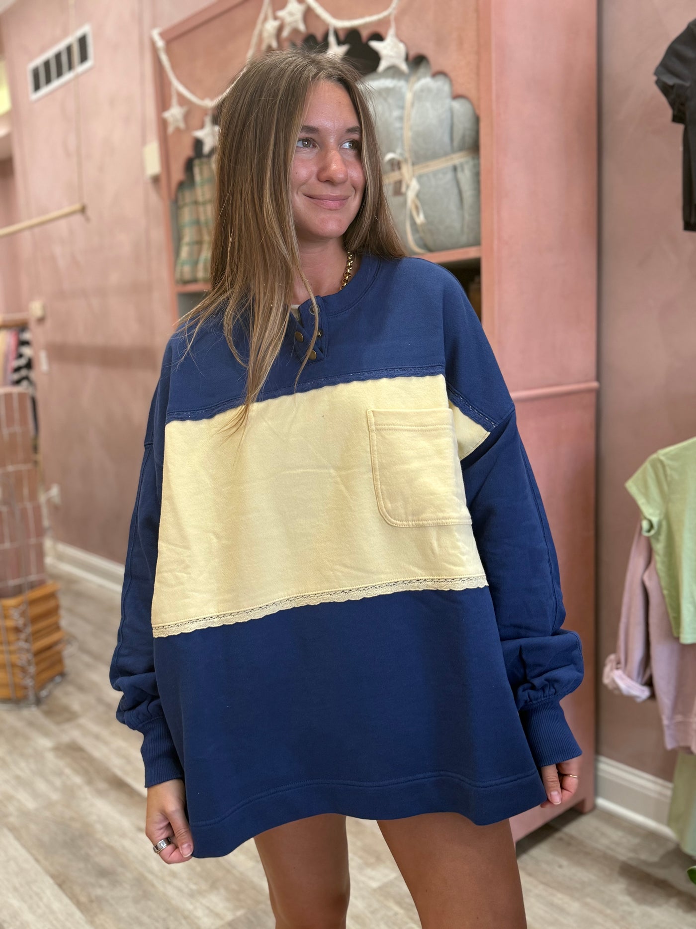 Free People Strawberry Sweatshirt / Oceana Combo