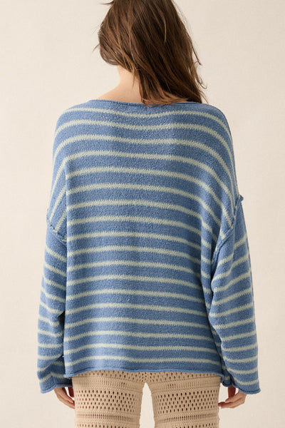 Coastal Breeze Knit Sweater / Blue