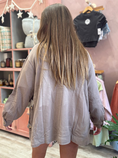 Free People Alexa Sweatshirt / Dusted Cocoa