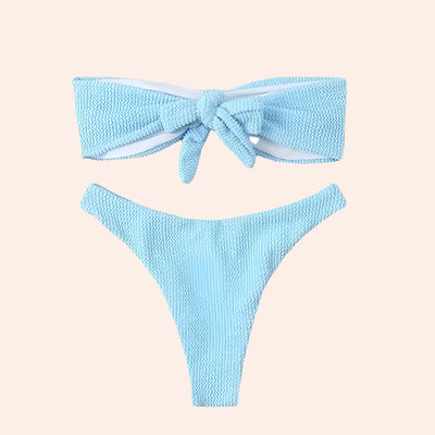 Solid Swimsuit Set / Blue