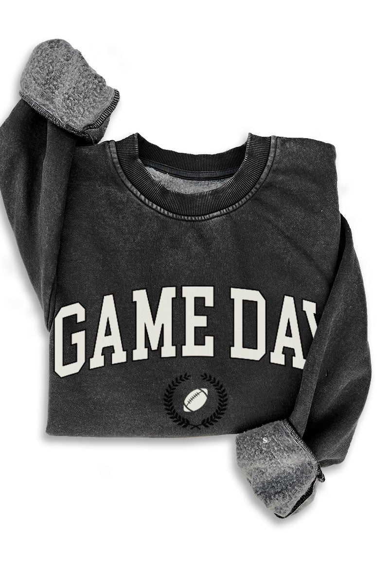 Gamed Day Sweatshirt / Mineral Black