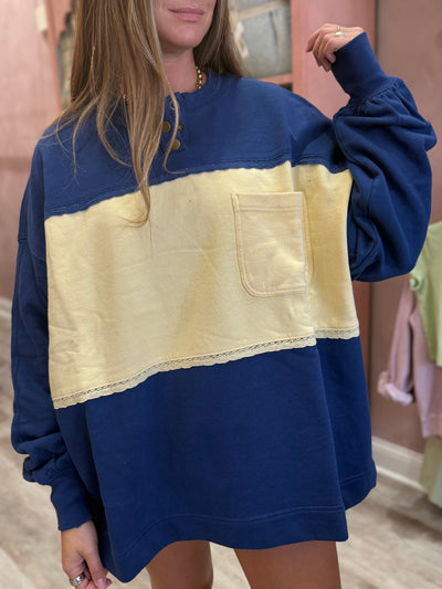 Free People Strawberry Sweatshirt / Oceana Combo