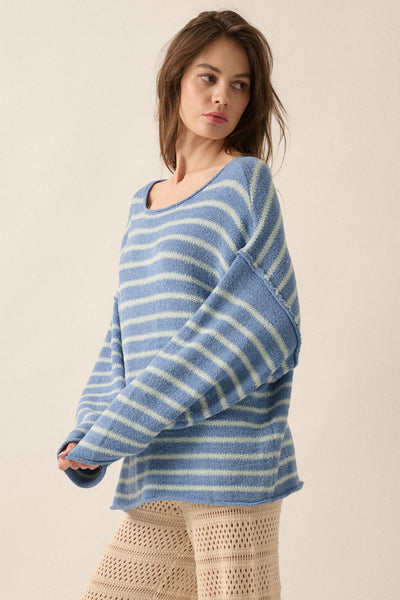 Coastal Breeze Knit Sweater / Blue