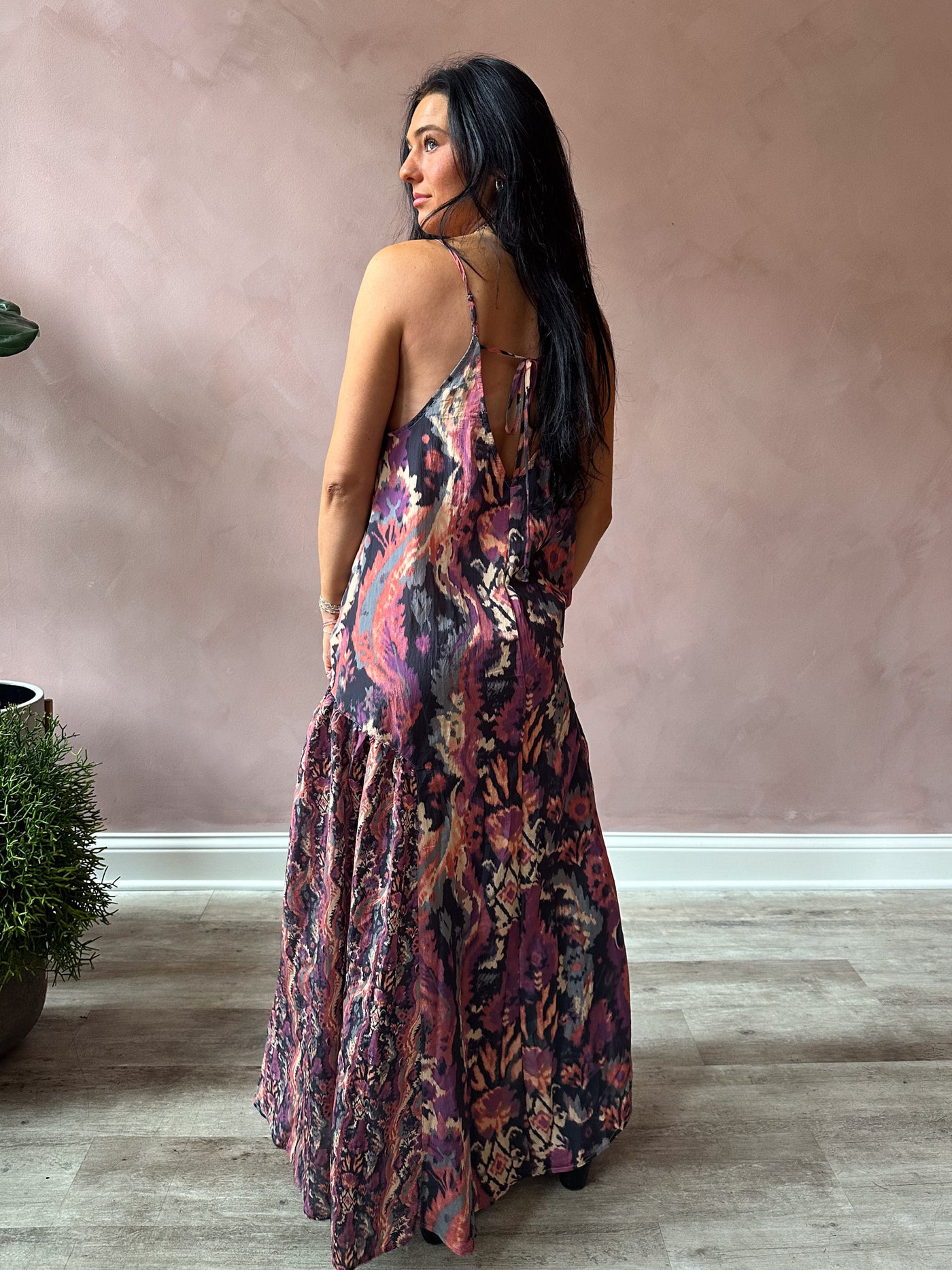 Free People Everything And More Maxi Slip / Black Combo