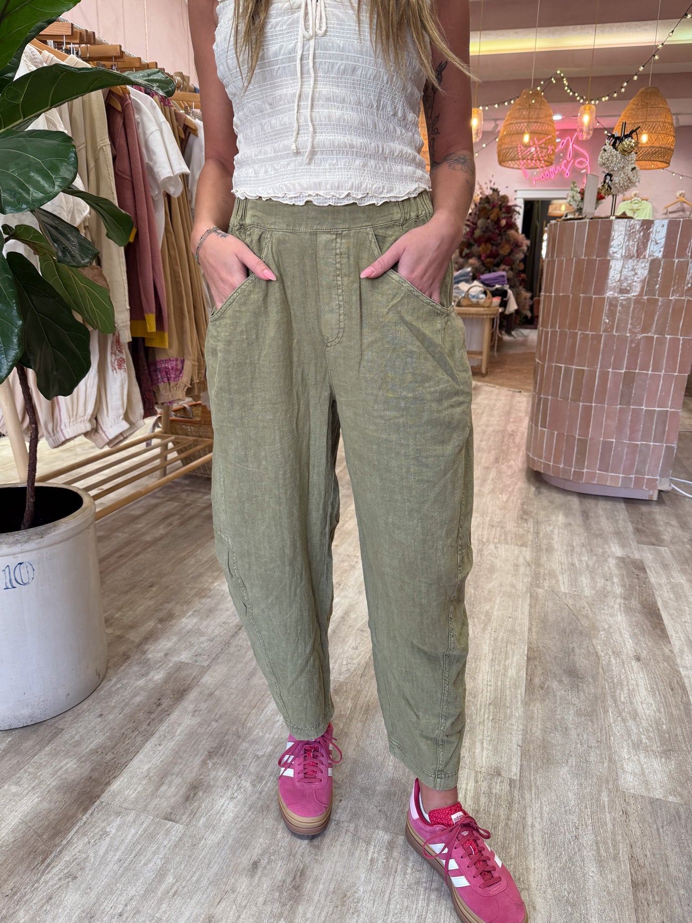 High Road Pull-On Barrel Cord Pants / Python