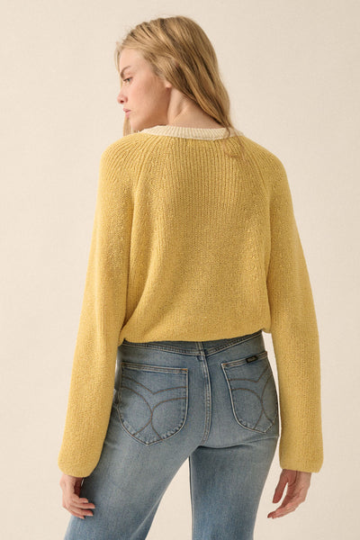Golden Hour Ribbed Cardigan