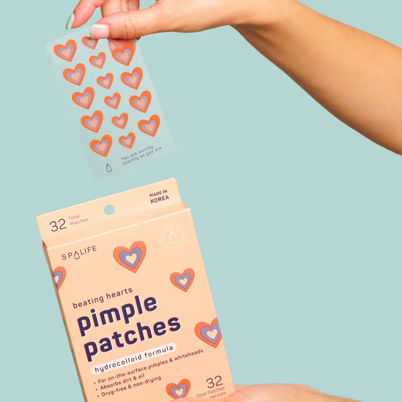 Valentines' Day Beating Hearts Hydrocolloid Pimple Patches