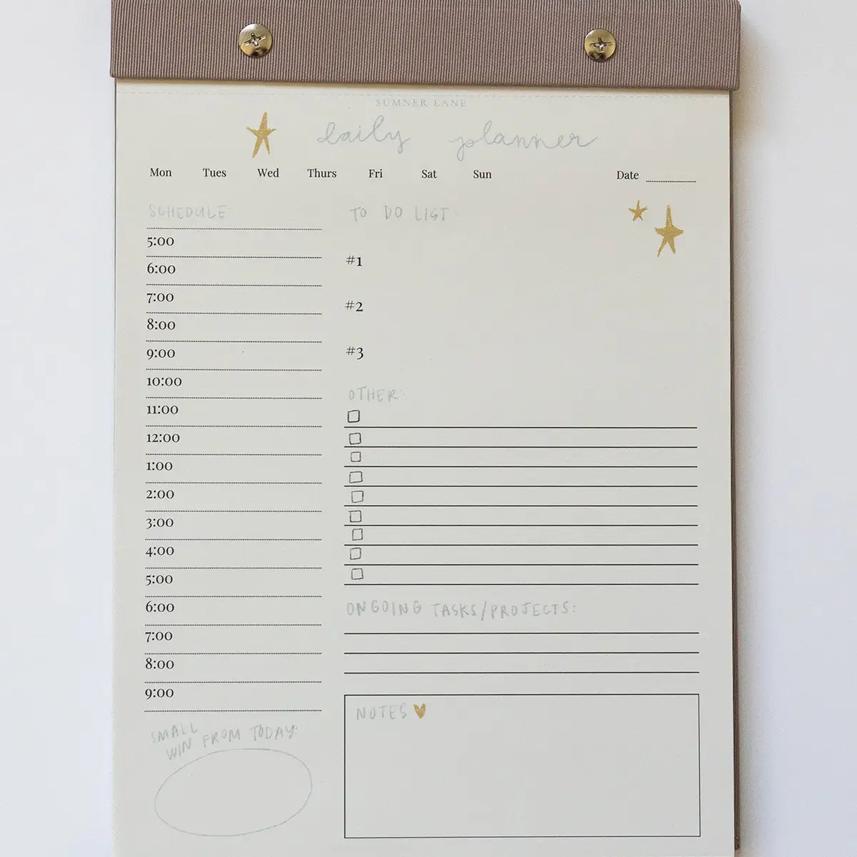 Daily Planner Notepad