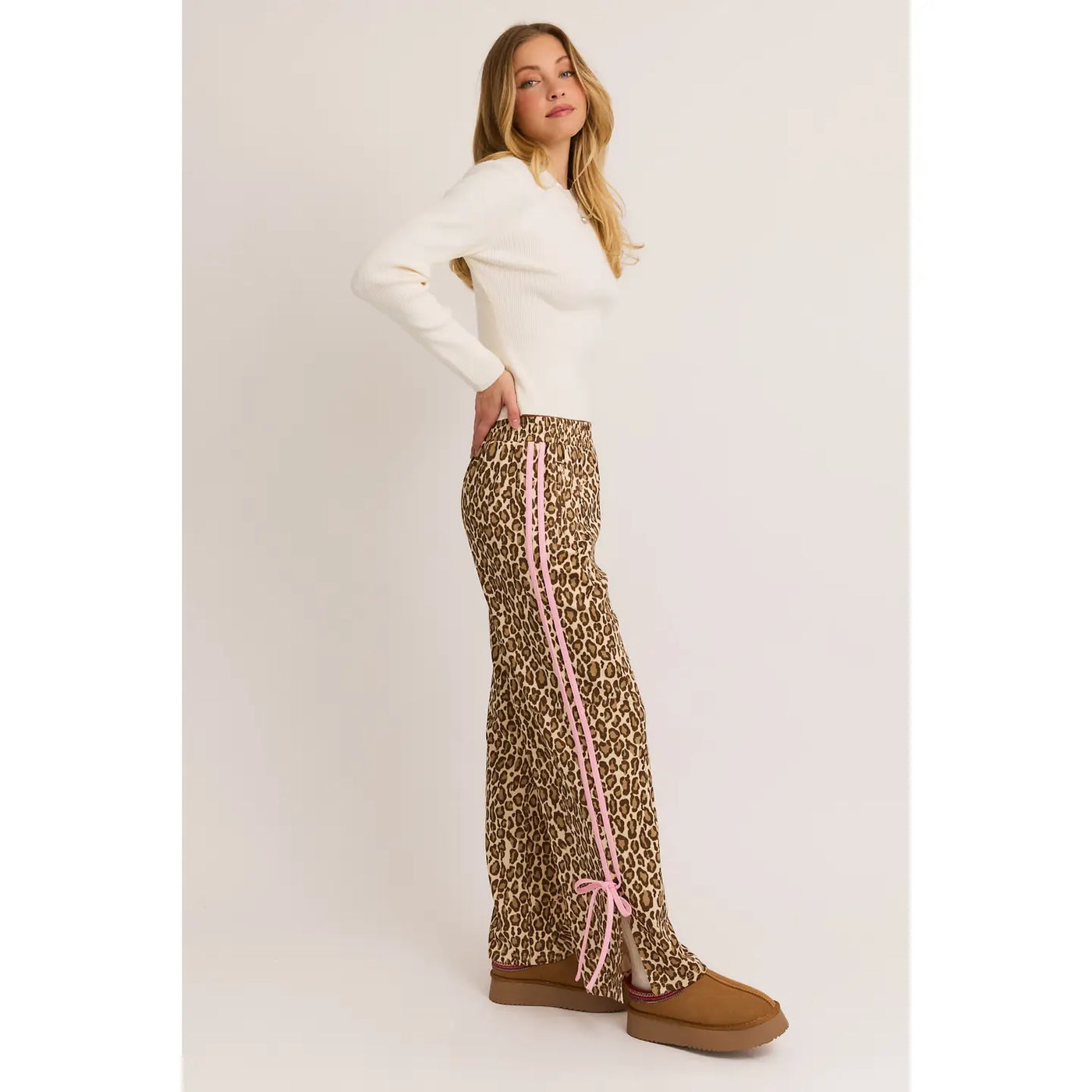 Evelyn Track Pant / Animal Print