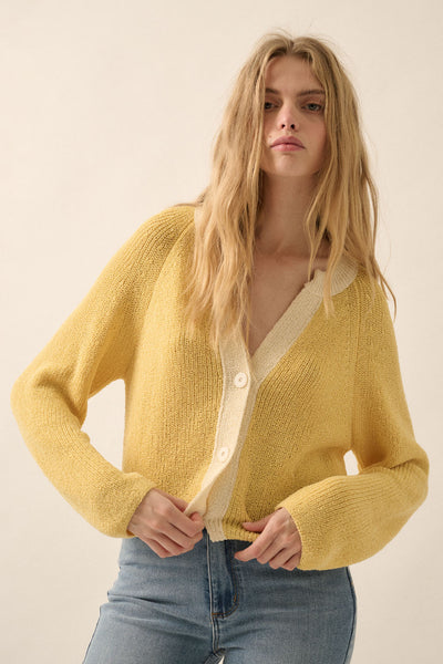 Golden Hour Ribbed Cardigan
