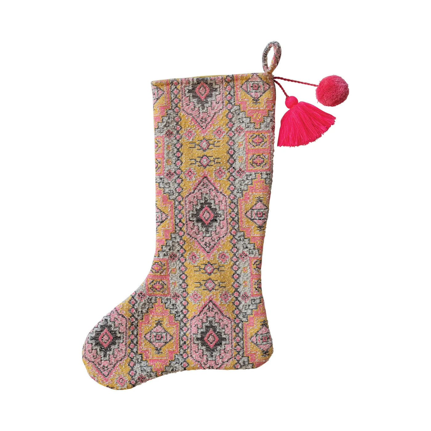 Woven Cotton Blend Stocking