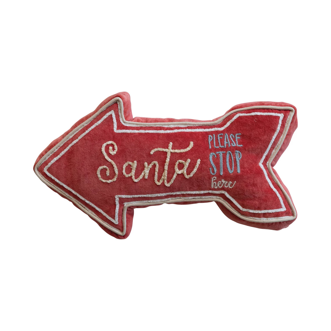 Santa Stop Here Pillow