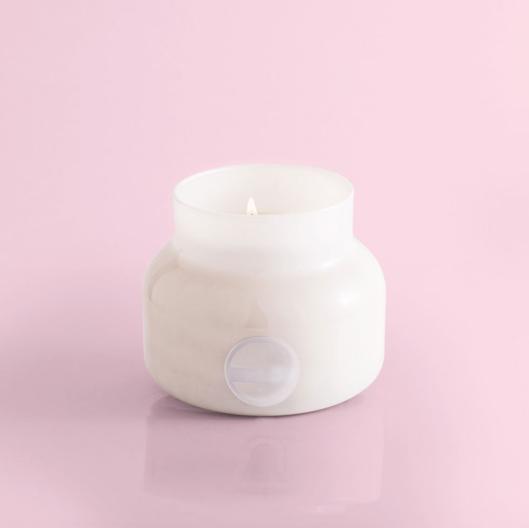 Volcano White Candle